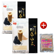 [청은] 검은콩미숫가루 1kg*2 구매시 볶음통깨 80g 증정, 2개, 1kg