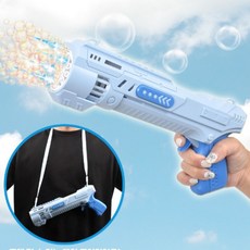유아 어린이 야외놀이 자동 버블건 불빛 다연발 비눗방울총, 1개, 상세페이지 참조