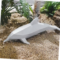 돌고래소품 돌고래 종이공예 장식 입체 페이퍼 크래프트 3D, 본상품