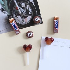 초코맛 6P set 냉장고 현관문 인테리어 사무실 자석 작지만 강력한 귀여운 마그넷, 초코맛 6pcs 세트 자석