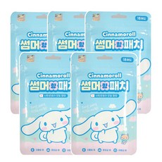 산리오 시나모롤 썸머향패치, 5개, 혼합색상