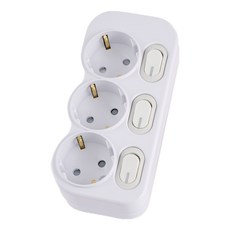 에코파워탭 국내 제조 개별 절전 멀티탭 3구 EPM 203N + 안전커버, 3.5m, 혼합색상, 1개