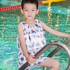 兒童浮力泳衣 女童連體速乾泳裝