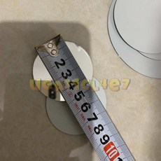 厚1mm單面圓形玻璃鏡片 DIY無邊框鏡子, 圓形直徑5cm,2片（問帶膠嗎 答不帶膠）, 1個