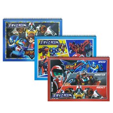 [흥국산업] 아동용 캐릭터 스케치북 종합장 라바 애슬론 시크릿쥬쥬 등, 또봇 캐릭터8절 스케치북