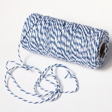 원단소품 면실 롤타입 파랑흰줄, 5개[낱개수량확인]