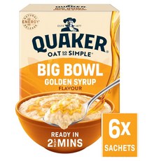 퀘이커 빅 보울 골든 시럽 포리지 사쉐 Quaker Big Bowl Golden Syrup Porridge Sachets 49.6g, 1개