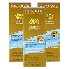 클래롤 소이 포플렉스 리퀴컬러 퍼머넌트 헤어컬러 59ml, 9Aa/20D  Blonde, 3개