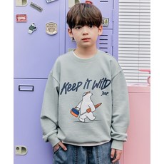 지프 JEEP JEEPKIDS 베어 킵와일드 맨투맨KR5TSU852MT 410021