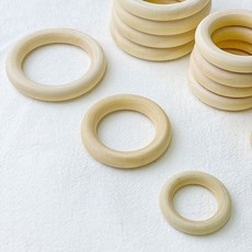 나무고리 재료 우드링 나무링 4cm 내추럴 마크라메 986000ea (개), 본상품