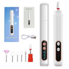 美甲打磨機電動調速筆式打磨機迷你便攜式指甲卸甲磨甲機, 1個, HY47打磨機白色基礎款:如圖