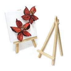 [스쿨피아] 미니캔버스+나무이젤 세트 총길이15cm 캔버스12X12cm, 흰색