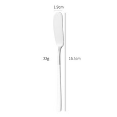 日式牛油刮 304不鏽鋼黃油鏟 奶酪果醬塗抹器, 白銀, 1個