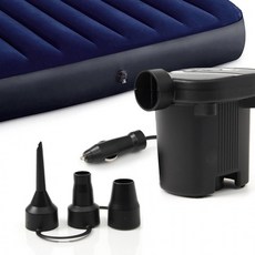 인서트 차량용 시거잭 전동 에어펌프 공기주입기, 1개, 상세페이지 참조