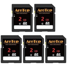 AreTop SD 카드 8GB 10팩 UHS-I 클래스 10 SDHC 메모리 카드 카메라 DSLR 액션 캠 및 트레일 카메라용 8GB 풀 HD 비디오 보안 디지털 138, 2GB-5