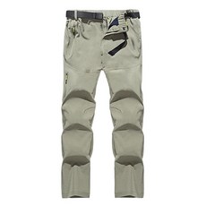 시노 등산바지 기모 가을 캐주얼 남자 등산복 기능성, 남성 라이트카키 비분리형