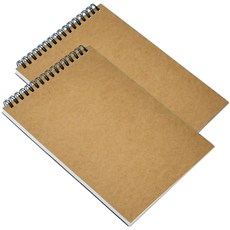 A4 스케치북 2점 160g/120면 종이스케치북스크류메모장, 두 개