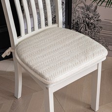 해피유통 프렌치 빈티지 스타일 패브릭 쿠션 사계절용 편안한 의자 방석, 25*35cm, 2