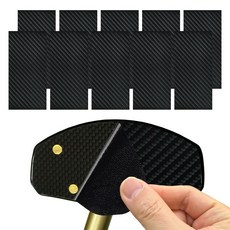 파크골프채 클럽 헤드페이스 보호 더 두꺼운 3D 무광 카본 필름 고밀도 보강제, 1개, 무광 3D 카본 필름 10매