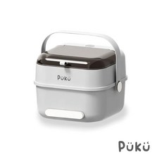 Puku 藍色企鵝 雙開手提奶瓶收納箱, #30545, 尺寸：29.5x29.5x25cm