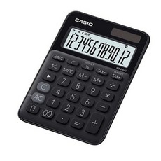 카시오 컬러 계산기 MS-20UC, 블랙, 1개