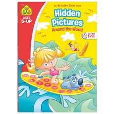 School Zone Hidden Pictures Around the World Workbook: 64 Pages Kindergarten First Grade Search, School Zone Hidden Pictures Ar