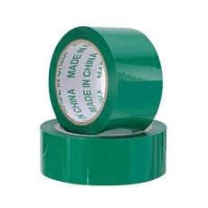 彩色封箱膠帶 4.8cm寬 加厚1.6mm 多色膠布 蘋果綠紅藍多色可選, 1個, 綠色一捲