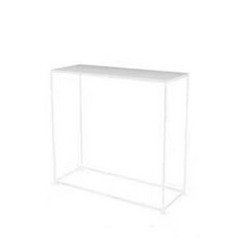 미니멀 폭좁은 선반 테이블 슬림 침대옆 소파뒤 틈새, 1단, F.100x25x80 화이트