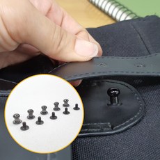 가죽공예 부자재 단추 솔트레지 흑니켈 6mm 5P, 1개