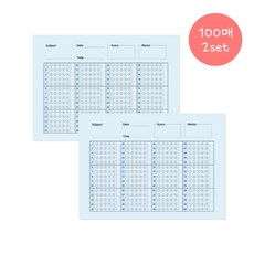차카다문방구 OMR카드 오지선다 60문항 오엠알카드, 01. 스카이블루