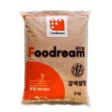 푸드림 갈색설탕 3kg 대한제당 설탕, 1개
