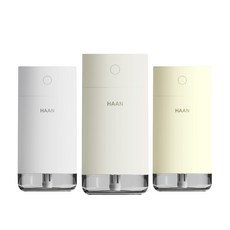 한경희 가습기 무선 휴대용 차량용 사무실 초음파 미니 가습기 퓨어에이드 HTM-600C, 밀키화이트