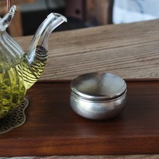 純鈦茶葉罐 便攜式密封儲茶罐, 鈦本色, 55ML, 1個