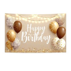 핑크프랑 생일파티 배너 현수막, 05