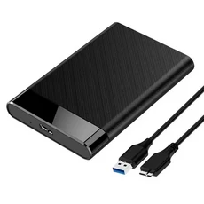 외장 하드 케이스 HDD 5인치 USB 인클로저 SSD SATA, USB Type C - Micro, 1개, 상세설명참조