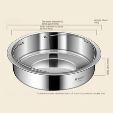 호환 손잡이가 달린 내구성 스테인리스 스틸 스티머 바구니 쌓을 수 있는 플레이트 요리 계란 고기 생선