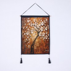 더자카 유화플라워 인테리어 족자, Y394ZHID963