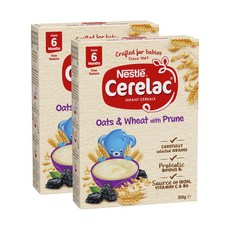 세레락 오트밀 위트 푸룬 유아이유식 Cerelac Infant Cereal Oat Prune, 200g, 2개, 오트밀/푸룬