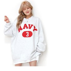 현이네]네이비맨투맨 남녀공용/4XL