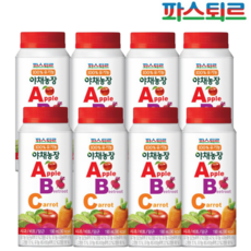 파스퇴르 유기농 야채농장 ABC 주스, 190ml, 8개
