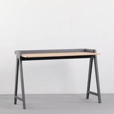 【椿嶼】臺式電腦桌簡約現代學生家用辦公桌帶書架組閤兒童書桌單人寫字臺, 120*60灰