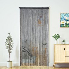 YaoYue 출입구 스트링 커튼 도어 커튼 보헤미안 히피 걸이식 프린지 룸 디바이더 파티오 침실 옷장 주방 세탁물 방 창문 벽 문 장식용(39x79인치/100x200cm