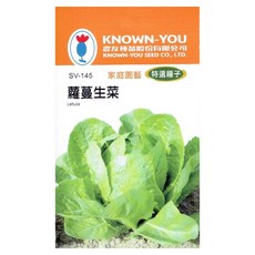 KNOWN-YOU 蘿蔓生菜種子 家庭園藝 特選品種, 1個