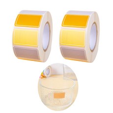 케이엠 레인보우 방수 네임스티커 라벨지 이름표 롤타입 25 x 15 mm, 2세트, 혼합색상1(연한)