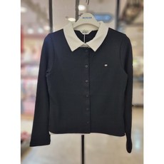 에꼴리에 [동아쇼핑]# 여아 단정 껄끔 카라티 레이어드 가디건 티셔츠 10대룩 주니어 ((증명사진짱))가을 26C5457