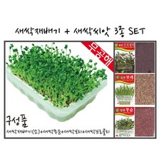 <영농사> [새싹무순 브로콜리 보리 3종+새싹재배기(소)], 3개
