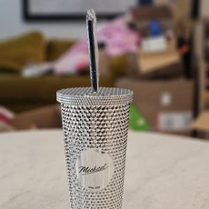 Ait Michael 스터드 텀블러, 실버, 2개, 710ml
