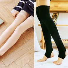 쫀쫀한 데일리 타이즈 겨울철 따뜻하고 덧신 여성 여