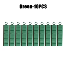 야채 절단 비 스틱 칼 신 가정용 주방 자기 실리콘 안티 크리 에이 도구, 06 Green-10PC