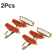 ST 핸드메이드 싱글 코일 빈티지 57 SSS 일렉트릭 기타 픽업 세트 하이엔드 Stra 레드 섬유판 1 3Pcs, 03 2Pcs